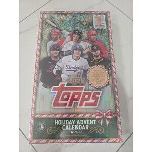 2025 Topps MLB Holiday Advent Calendar Trading Cards Box *IN HAND*